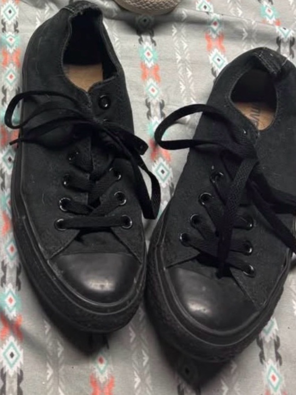 Converse All Black Low-Top Chuck Taylors